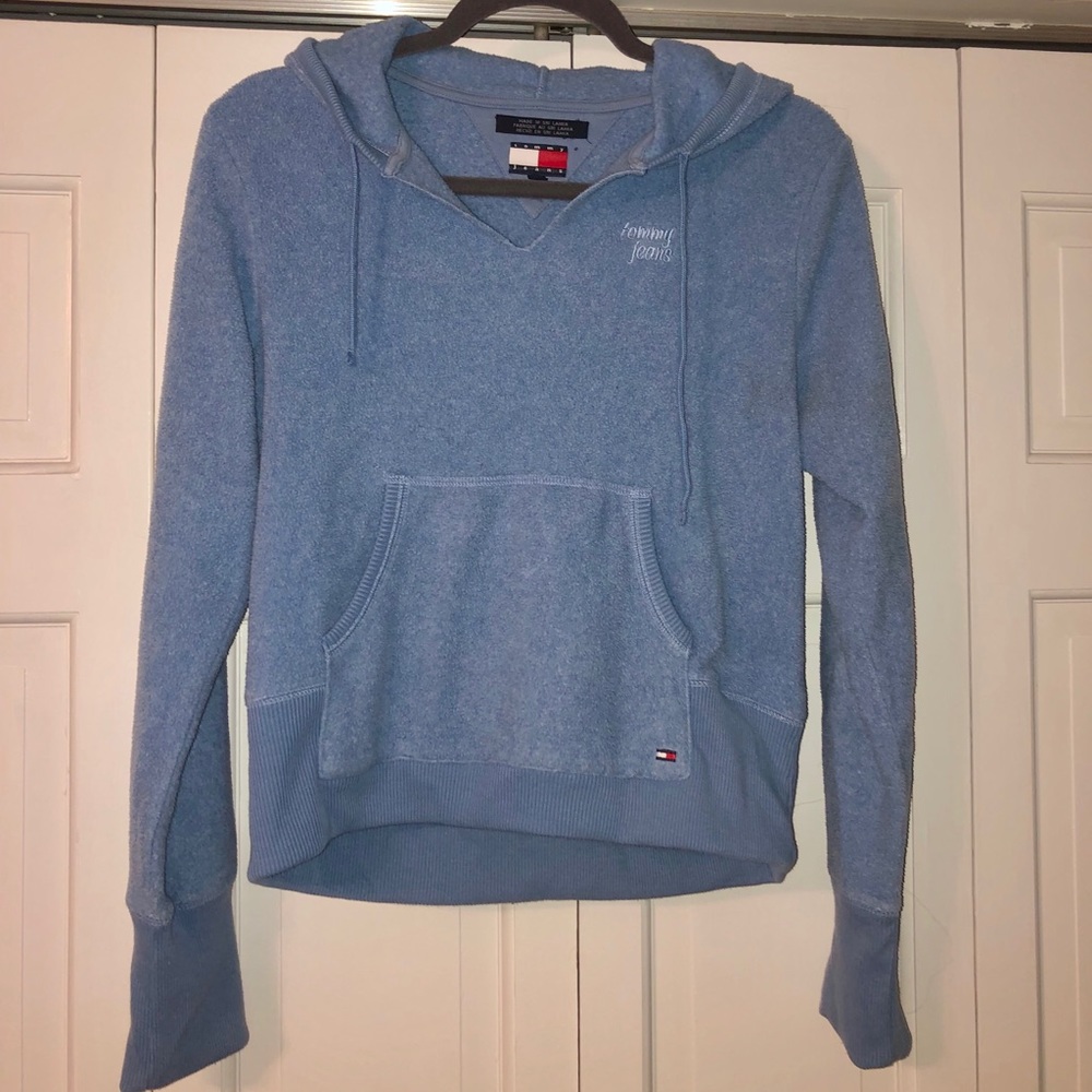 Light Blue Tommy Hilfiger Hoodie